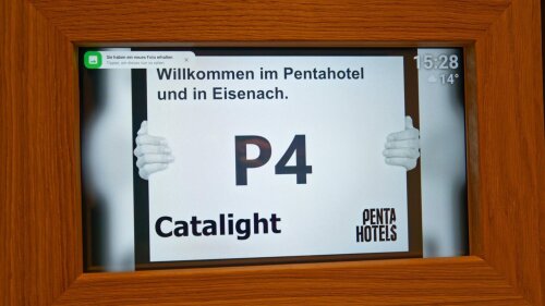Our meeting room at the Pentahotel